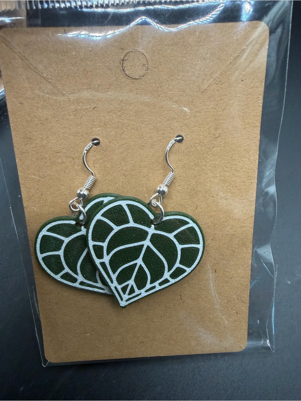 3d printed anthurium Leaf Earrings - Women Jewelry
